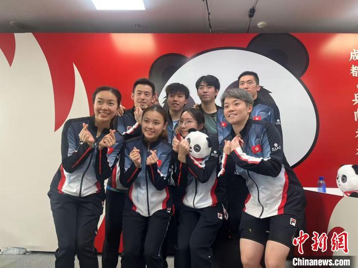 中国香港队在国际乒联混合团体世界杯对阵日本